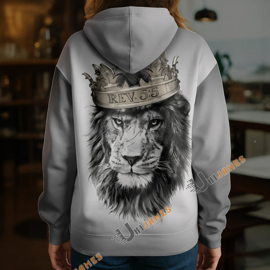 Unijames Lion of Judah Hoodie – Tribe Of Judah Revelations 5:5 Sweatshirt Hoodie