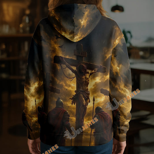 Unijames Crimson Dawn Crucifixion Hoodie 3D Hoodie