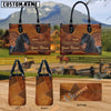 Unijames Friesian Never Walk Alone Custom Name 3D Leather Handbag