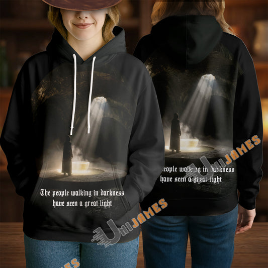 Unijames The Light Has Come Christian Faith 3D Hoodie