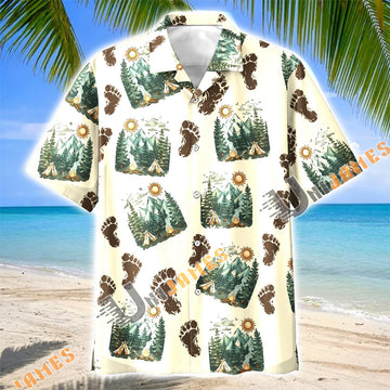 Unijames Sasquatch Campfire Drinking Team Hawaiian Shirt