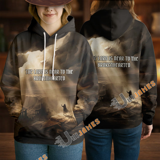Unijames Brokenhearted Restoration 3D All-Over Print Hoodie