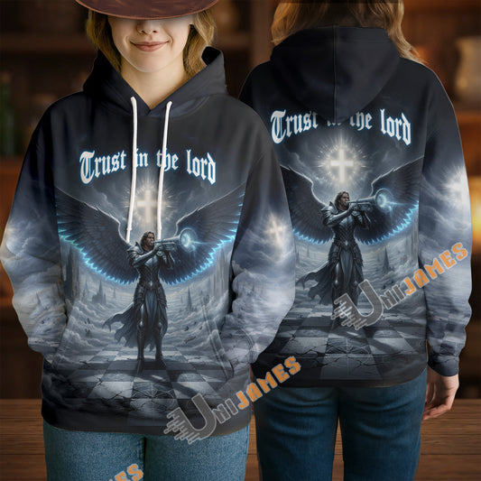 Unijames Divine Protection 3D All-Over Print Hoodie – Believe in God