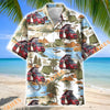 Unijames Red Camper Van Outdoor Camping Hawaiian Shirt