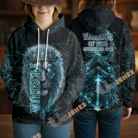 Unijames Armor of God Spiritual Warrior 3D All-Over Print Hoodie