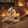 Unijames Personalized Equestrian Horseshoe Leather Classic Cap