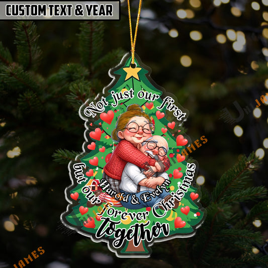 UniJames Personalized Not just our first, but our forever Christmas together Acrylic Ornament