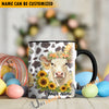 Uni Personalized Blooming Herd Custom Cow & Sunflower Mug