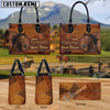 Unijames Morgan Never Walk Alone Custom Name 3D Leather Handbag