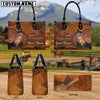 Unijames Warmblood Never Walk Alone Custom Name 3D Leather Handbag