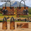 Unijames Hackney Never Walk Alone Custom Name 3D Leather Handbag