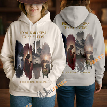 Unijames Heavenly Majesty Jesus 3D All-Over Print Hoodie