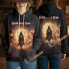 Unijames Faith Over Fear – Walk in the Light 3D Hoodie