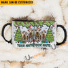 Uni Charolais Christmas Personalized Name Two Tone Mug