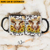 Uni Personalized Blooming Herd Custom Cow & Sunflower Mug