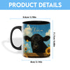 Uni Black Angus Peace Farm Personalized Name Two Tone Mug (10 Cattle Breeds)