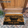Uni Beefmaster Sunshine Field Custom Farm Name Custom Year Coir Doormat