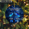 UniJames Personalized Forever Remembered Blue Butterfly Memorial Acrylic Ornament