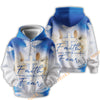 Uni Faith Over Fear Hoodie Hand Jesus Cross And Dove 3D Hoodie