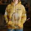 Uni Personalized Name & Farm Name Jesus Blessed This Farm Christian Hoodie (10 Cattle Breeds)
