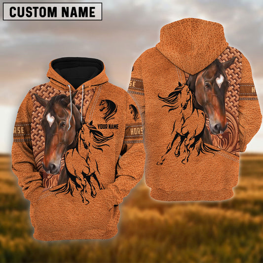 Uni Quarter Horse Custom Name Horse Lovers 3D Hoodie