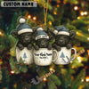 Uni Personalized Cup Cuties Cows Christmas Acrylic Ornament