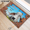 Uni Personalized Home Is Where My Cow Is Custom Farm Doormat