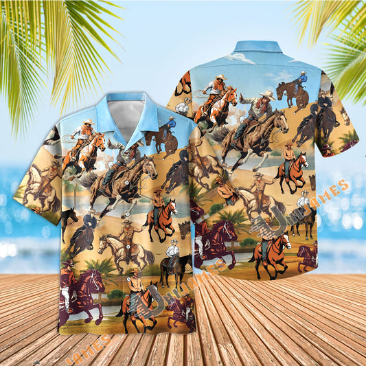 Horse Cowboy Hawaiian Shirt