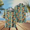 UniJames Summer Blue Flowers 3D Hawaiian Shirt (14 Styles)