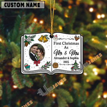 UniJames Personalized First Christmas As Mr & Mrs Acrylic Ornament