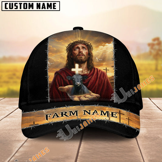 Uni Personalized Christian Cattle Jesus And Cow Cap