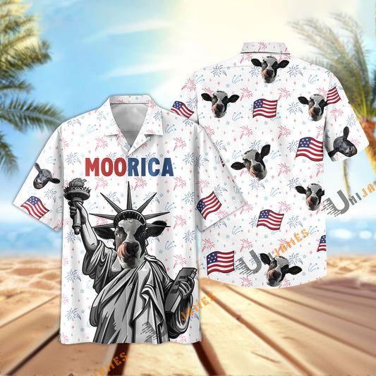 UniJames Moorica Holstein Hawaiian Shirt
