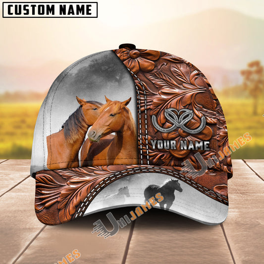 Unijames Warmblood Love Bonding Brown Craving Personalized Name Cap