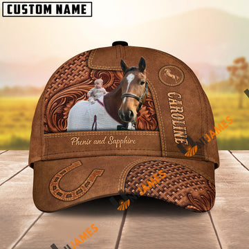 Uni Thoroughbred Horse Carving Leather Pattern Custom For Francis Miller