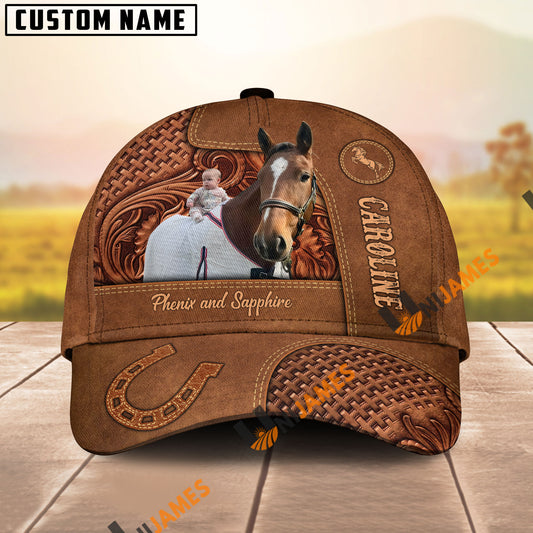 Uni Thoroughbred Horse Carving Leather Pattern Custom For Francis Miller
