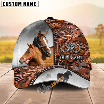 Unijames Thoroughbred Love Bonding Brown Craving Personalized Name Cap