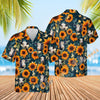 Uni Sunflowers Blue 3D Hawaiian Shirt (14 Styles)