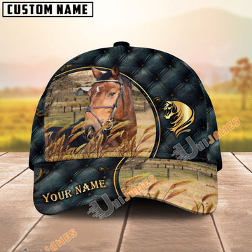 Unijames Warmblood Luxurious Patterns Opulent Background Personalized Name Cap
