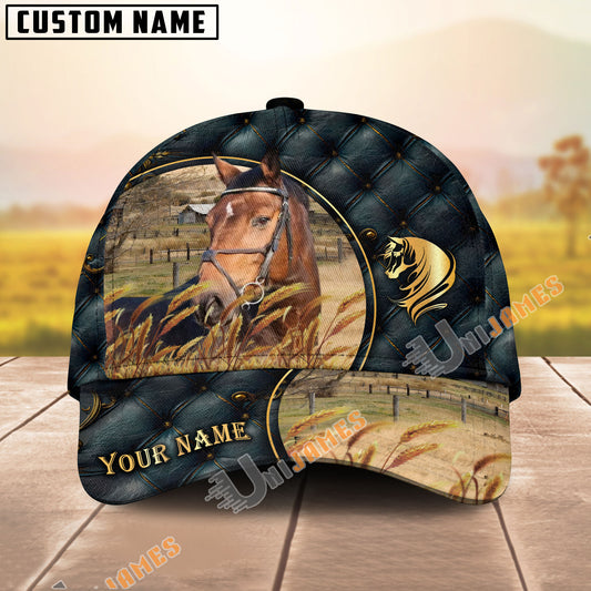 Unijames Warmblood Luxurious Patterns Opulent Background Personalized Name Cap