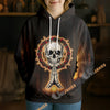 Unijames Sacred Prayer Skull 3D Hoodie