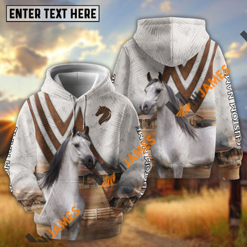 Unijames Personalized Arabian Majestic Country Horse Ranch All-Over Print Hoodie