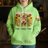 Uni Sunflower Cow Faith Family Farm Unisex Hoodie