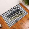 Uni Personalized Farm Fence Black Angus Doormat