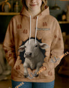 Uni Personalized Name & Farm Name Cute Cow Breakthrough Hoodie