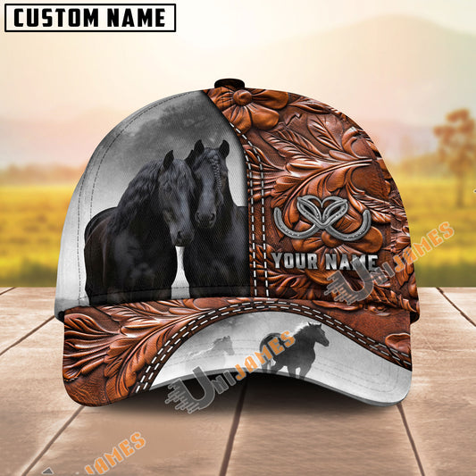 Unijames Friesian Love Bonding Brown Craving Personalized Name Cap