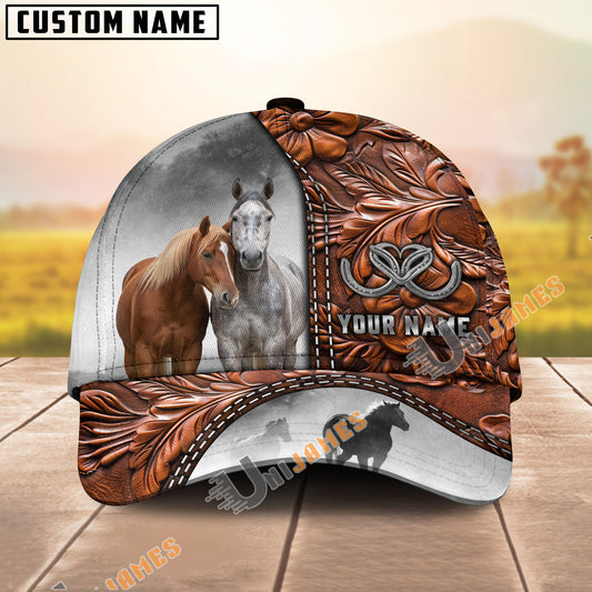 Unijames American Quarter Love Bonding Brown Craving Personalized Name Cap