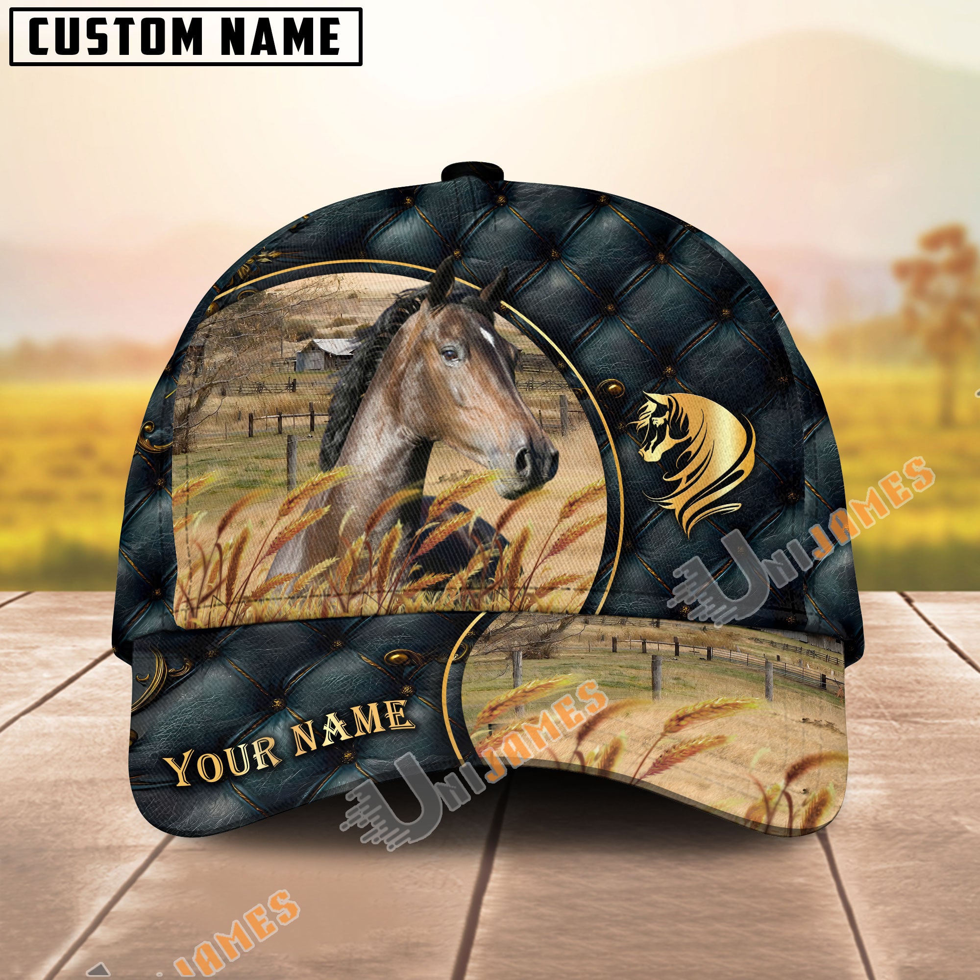 Unijames Hackney Luxurious Patterns Opulent Background Personalized Na ...