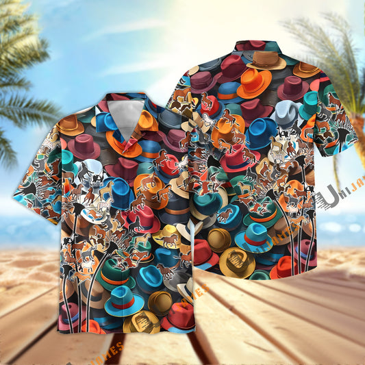 Cowboy Spirit – Hawaiian Shirt for Horse Lovers