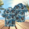 UniJames Dark Blue Flower Hawaiian Shirt (14 Styles)