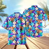 UniJames Light Blue Flowers 3D Hawaiian Shirt (14 Styles)